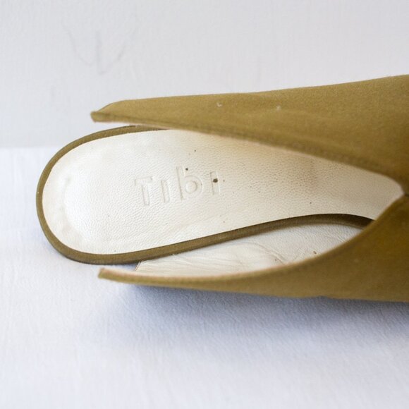 Tibi Olive Green Mules - Picture 6 of 14